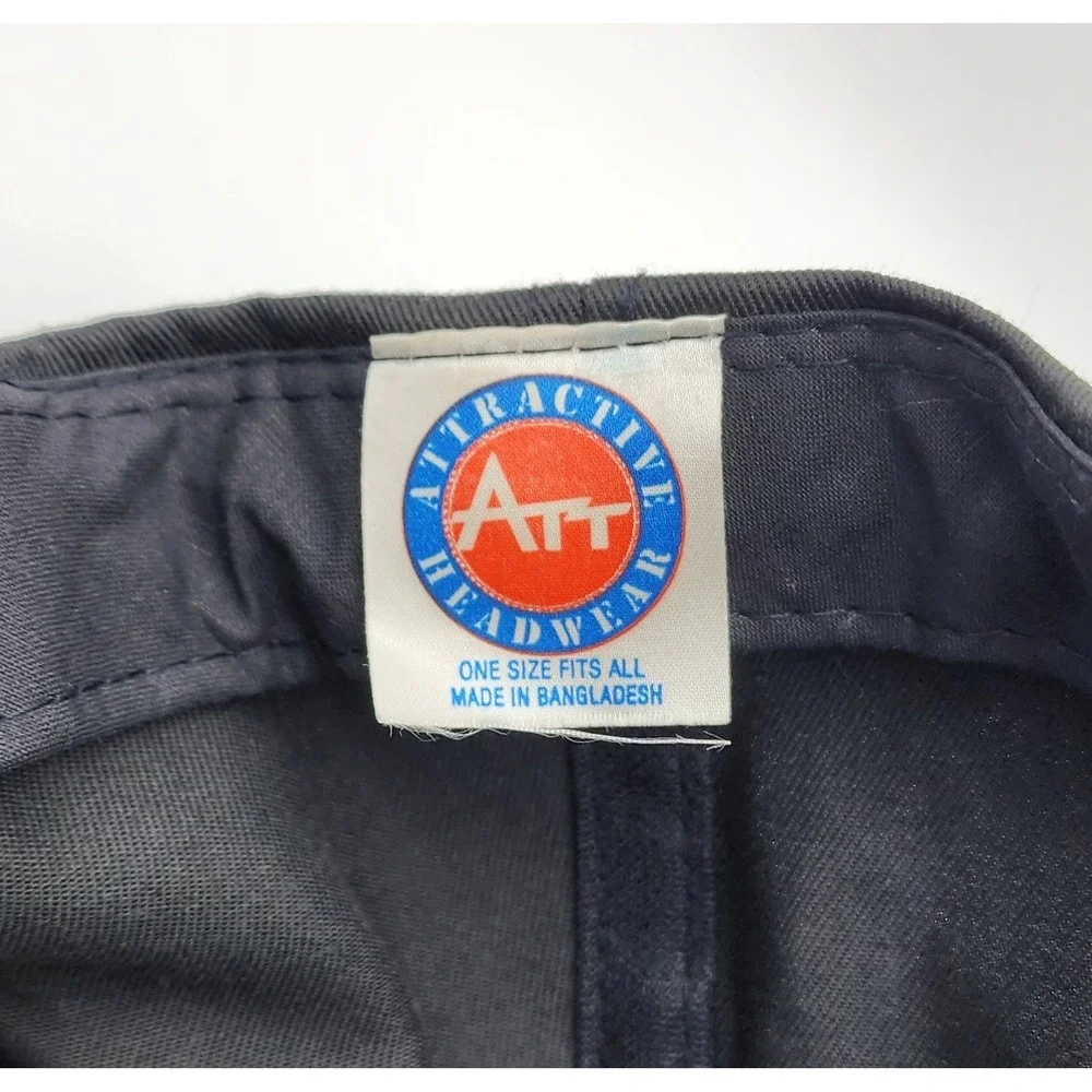 VINTAGE ATT HAT US MARINE CORPS BLACK‎ ONE SIZE